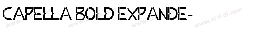 Capella Bold Expande字体转换